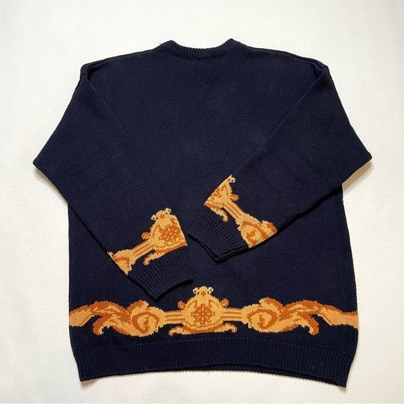 VTG Grandma embroidered floral cottagecore sweater XL - XXL - Picture 6 of 11